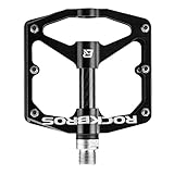 RockBros Bicycle Pedals 9/16 Lightweight Road Mountain Bike Pedals Carbon Fiber Sealed Bearings for MTB BMX Black