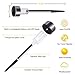 Joidy 12 Pack Solar Pathway Lights Outdoor, LED Solar Powered Garden Lights, Stainless Steel Landscape Lighting for Garden, Lawn, Patio, Yard, Walkway, Driveway Warm White