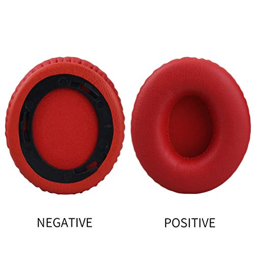 Earpad for Beats by Dr. Dre Solo HD On-Ear Headphone, Replacement Ear Pad/Ear Cushion/Ear Cups/Ear Cover/Earpads Repair Parts for Monster Beats by Dr.Dre Solo HD Headset,Red - Thumbnail 5