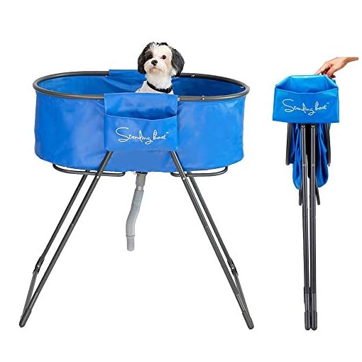Standing Boat Foldable Pet Dog Bathing Tub Washing Station for Bathing