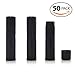 Milliard Empty Lip Balm Tubes, Empty Lip Balm Containers BPA Free - Black 50 Count