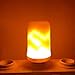 Led Flame Bulb,Fabal 360°Flame Flickering Effect Fire Light Bulb Decorative Holiday E27 / E12 / B22 / E14 / E26 Outdoor Flicker (E12)