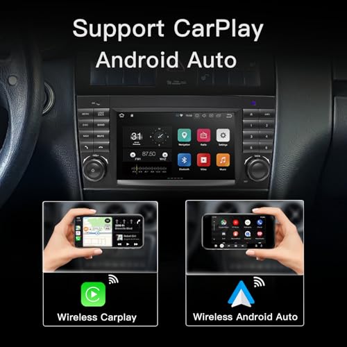 7 Inch 2+64G Car Stereo for Mercedes Benz C G CLK Class W203 W463 A160 Carplay Android 13 Auto Radio Upgrade Touch Screen Dsp Navigation GPS 2004-2007