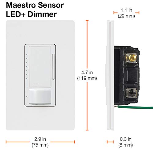 Lutron Maestro LED+ Motion Sensor Dimmer Switch No Neutral Required