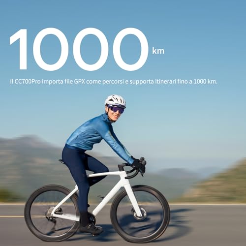 GEOID CC700 Pro GPS Bike Computer Touchscreen 2.8 Inch with Full Maps - Wireless GPS Bike Odometer with Card Navigation, IPX7 Waterproof