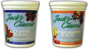 Jack's Classic Blossom Boosteer 10-30-20 and All Purpose 20-20-20 Fertilizers, 1.5 Pounds Each