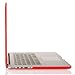 MOSISO Compatible with MacBook Pro 13 inch Case 2015 2014 2013 end 2012 Older Version (Models: A1502 & A1425) with Retina Display, Protective Plastic Hard Shell Case Cover, Red