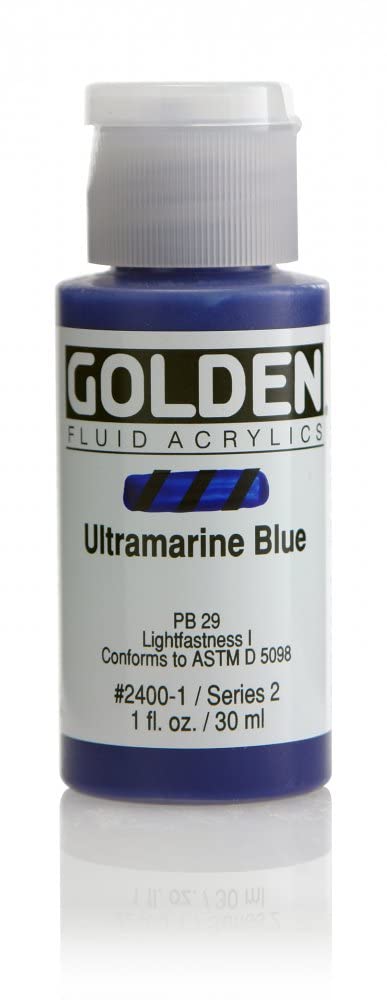 Pro-Art Ultra Blue-Golden Fluid Acrylic, Acrylic, Multicolour