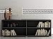 Sunny Decals Greek Key Wall Border - Set of 2, 25 Inch Removable Fabric Wall Stickers, Black/White