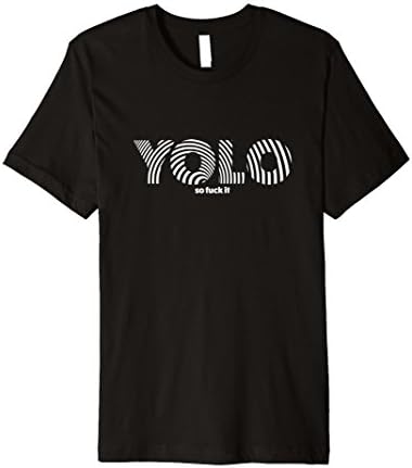 Men's YOLO T-Shirt You Only Live Once So Fuck It 2XL Black