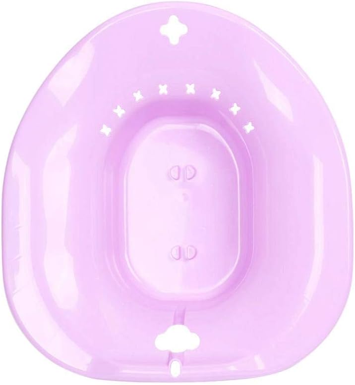 RUNMIND Sitz Bath Over Toilet Remove Yoni Steam Seat Tub Steaming Cleaning Female Maternity Bath Seat Toilet Postpartum Care Only Tub Purple