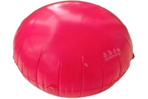 Heavy Duty Pool Pillow for Above Ground Pools, 120x120cm Red Winter Ice Compensator, Thick PVC Floating Cover with Rope to Pr