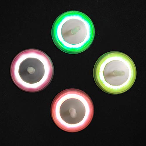 WEY&FLY Permanent gyro Spinning Tops with Colorful Glow with LED Light (1 Set(4 Color))
