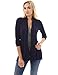 PattyBoutik Women's Drape Collar Ruffle Hem Cardigan
