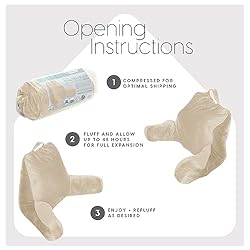 Milliard Reading Pillow with Shredded Memory