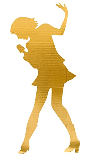 TCDesignerProducts Gold Pipes Singer Life Size Cardboard Standup Party Decoration