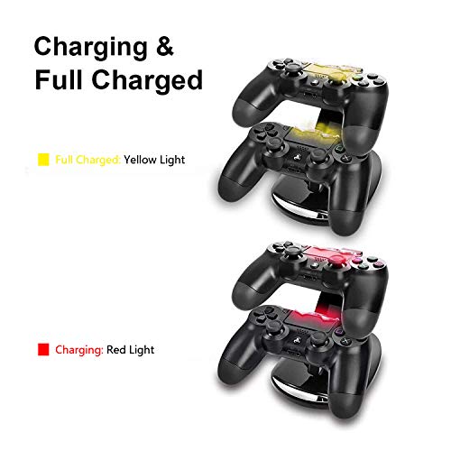 image for YCCSKY PS4 Controller Charger Charging Station, Dual USB Charger Charg