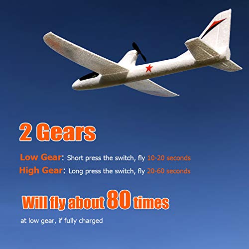 Electric Airplane Toys, Rechargeable 2 Flight Mode Throwing Plane, Outdoor Sport Toy, Foam Education Glider Aeroplane for boys Adults, Family Flying Game Toy,Styrofoam Airplanes,Gift for Kids Teens