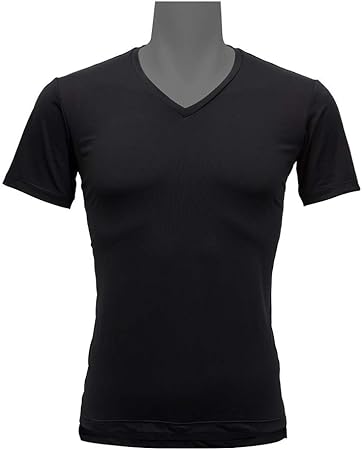 Amazon Freeze Tech フリーズテック 氷撃 半袖vネックインナー ライフスタイル 黒 M トップス 車 バイク