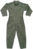 US Air Force Style Military Camouflage Flight Suit Coveralls (Olive Drab, X-Large)
