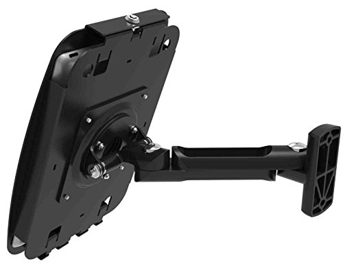 Maclocks 827B224SENB Space Enclosure Stand with Swing Arm Wall Mount for iPad 2/3/4, iPad Air, iPad Air 2, Pro 9.7 (Black) - Thumbnail 2