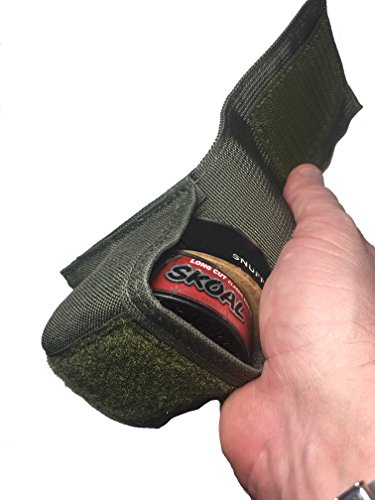 The double dip / chew can tactical military pouch - Ranger Green