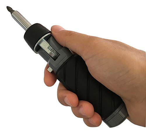 10 in 1 Impact Multibit ADJUSTABLE ANGLE RATCHETING SCREWDRIVER SET Power Torque Grade Reversible Ratchet NONSLIP Big Rubber Handle Grip for Oily Hand Work Compact Portable Multi Bit Phillips Hex Torx - Thumbnail 6