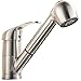 VAPSINT WellVAPSINT Brushed Nickel Mixer Pre Rinse Pull Down Sprayer Kitchen Faucet, Stainless Steel Kitchen Sink Faucet
