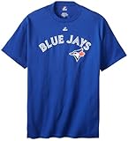 MLB Majestic Toronto Blue Jays Official Wordmark T-Shirt - Royal Blue