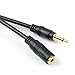 3.5mm Mono Extension 3FT - 12V Trigger, Only for IR Infrared Sensor Receiver Extension Extender, 3.5mm 1/8