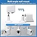 Wyze Cam Wall Mount Bracket,Full Protective Weather Proof 360 Degree Adjustable Outdoor Indoor Mount and Cover Case for Wyze Cam 1080p HD Camera (White 3 Pack)