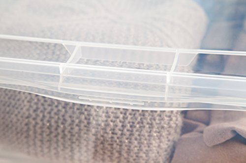 IRIS USA CNL-17 17 Quart Non-Latching Box, Clear - Thumbnail 7