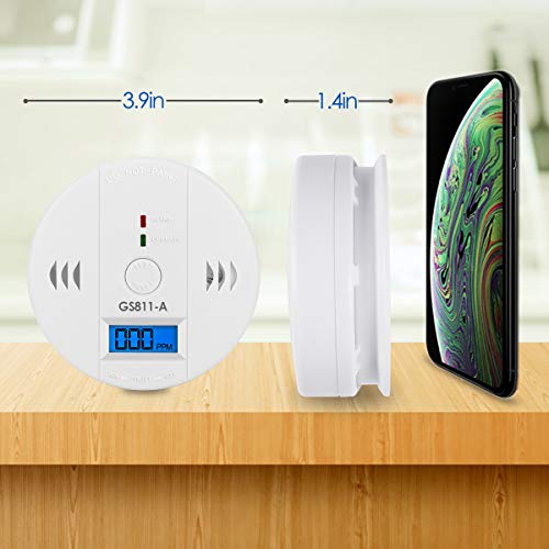 5 Monoxide+Detection+Detector+Portable+Security