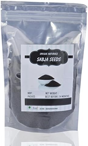 Unique Naturals Basil Seeds/Falooda Seeds/Sabja Seeds, 250 Grams