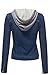 Luna Flower Women's Classic Vintage Cropped Long Sleeve Washed Denim Jackets