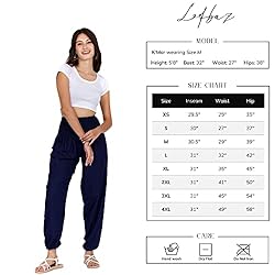 LOFBAZ Harem Pants for Women Yoga Boho Hippie