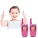 ENGPOW Walkie Talkies Kids 22 Channels Two Way Radio 2 Mile Range Mini Walkie Talkies Flashlight LCD Screen Gifts Kids (Pink, 2PCS)