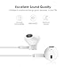 Premium Earphones Earbuds Headphones [Ergonomic Comfort Fit] with Stereo Mic & Remote Control for iPhone, iPad, iPod, Smartphones,Tablets, MP3/MP4 Players, Devices with 3.5mm and More - White