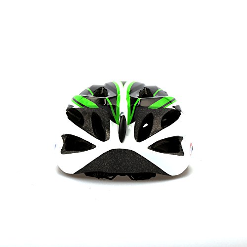 Ultralight Stable Road/Mountain Mens/Womens Bike Helmet-green+black+white - Thumbnail 5