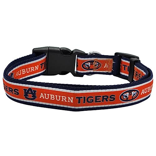 Pets First Collegiate PET Collar New Version Auburn Tigers Dog Collar, Size Sma…
