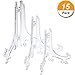 HESTYA Clear Plastic Easel Plate Stands Holders Picture Easel (4/ 5/ 6 Inches, Clear)
