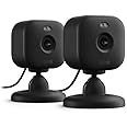 Free Blink Mini 2 with 1-Year Plus Subscription, 2 Cameras (Black) — Plug-in smart security camera, HD night view in color, built-in spotlight, motion detection, Works with Alexa