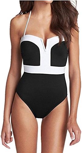 GWELL Women's Halter Push Up One Piece Swimsuits Backless Monokini Bathing Suits