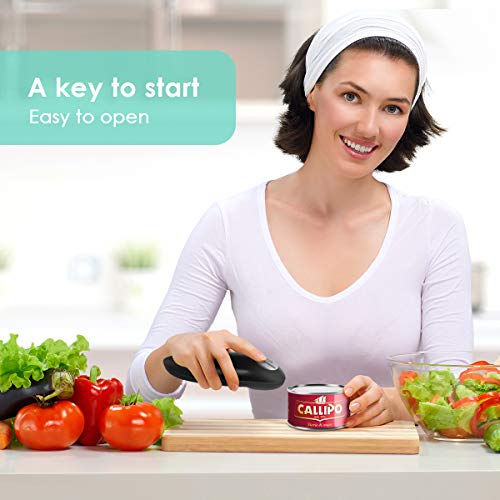Electric Can Opener, Smooth Edge Mini Restaurant Can Opener for Any Size, Best Kitchen Gadget for Arthritis and Seniors - Thumbnail 6