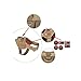 yisibo Tactical Dog Harness Military Working Dog Vest No-Pull Adjustable K9 Service Dog Training Vest with Handle,Coyote Brown,L