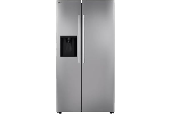LG 27 cu. ft. Side-by-Side Standard Depth Slim in Door Ice and Water Dispenser in PrintProof Stainless Steel Wi-Fi Enabled LS27T3230S