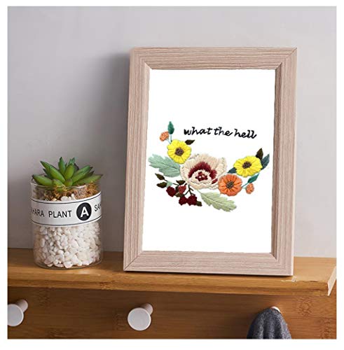 image for Louise Maelys Flower Embroidery Kit for Beginner Hand Embroidery Start