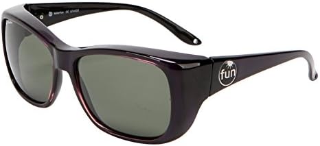Solarfun Polarized Fit Over Glasses Sunglasses Wrap Around Solar Reduce Shield for Men and Women's Driving,Purple