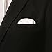 SelectedStyle 100% Pure Silk Pocket Square Solid Ivory