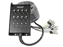 Monoprice 604120 50 ft. 12 Channel Snake & 8 XLR x 4 TRS Stage Box
